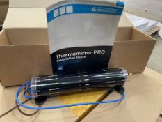 BRAND NEW THERMO MIRROR T MIRRO 0.5M X 0.3M 23W 230V HEATED MIRROR BASE RRP £199 (LOC: 18.11-AA508)
