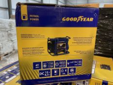 BRAND NEW Goodyear Generator 94 cm3 4T OHV 2.5 HP Petrol 1000 W 230 V AVR Battery Life 8 Hours.