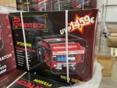 BRAND NEW PT8500W POWERTECH GASOLINE GENERATOR 605 X 430 X 440MM RRP £1459 (LOC: 20.8-AA503)