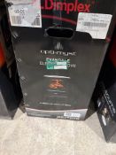Boxed Dimplex Evandale 2000W Matt Black Cast iron effect Electric Stove (H)580mm (W)440mm. - SR2F.