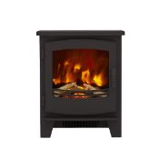 Boxed Be Modern Oakwood 2W Matt Black Cast iron effect Electric Stove (H)599mm (W)486mm. - SR2F. RRP