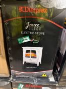 Boxed Dimplex Jazz 2kW White Electric Stove (H)597mm (W)510mm. - SR2F. RRP £370.00.