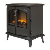 Boxed Dimplex Optiflame 2W Matt Black Cast iron effect Electric Stove (H)660mm (W)620mm. - SR2F. RRP
