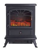Focal Point ES 2000 Matt Black Electric Stove (H)540mm (W)430mm. - SR2F. RRP £250.00.
