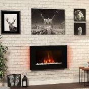Boxed Be Modern Abington 2kW Wall-mounted Electric Fire. - SR2F. RRP £355.00.