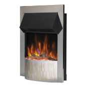 Boxed Dimplex Optiflame Gorstan 2kW Gloss Chrome effect Inset Electric Fire (H)620mm (W)520mm (D)