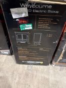 Boxed Focal Point Weybourne 1850W Black Electric Stove (H)670mm (W)635mm. - SR2F. RRP £330.00.