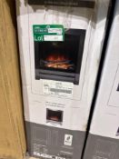 Boxed Be Modern Ekon 2kW Black Nickel effect Inset Electric Fire (H)565mm (W)410mm (D)140mm. - SR2F.