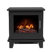 Boxed Be Modern Wilmslow 2kW Matt Black Electric Stove (H)585mm (W)550mm. - SR2F. RRP £320.00.