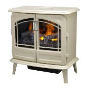 Boxed Dimplex Optimyst 2000W Gloss Crème Cast enamel effect Electric Stove (H)660mm (W)620mm. -