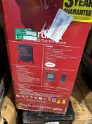 Boxed Focal Point Cardivik Black Electric Stove (H)558mm (W)448mm. - SR2F. RRP £260.00.