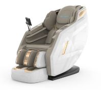 BRAND NEW & BOXED MiCOMFORT SERENITY Full Body SL Track 4D Luxury Massage Chair - WHITE. RRP £3999.