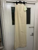 BRAND NEW DEL-CORE Wide Leg Trousers - CREAM - SIZE 46. RRP £1475. DEL-CORE Wide Leg Trousers in