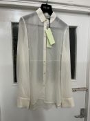 BRAND NEW DEL-CORE Slim Fit Shirt - CREAM - SIZE 44. RRP £850. Del-Core Slim Fit Shirt in Cream is a