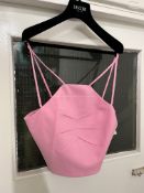 BRAND NEW DEL-CORE Dart Detail Strap Top - PINK - SIZE 40. RRP £765. Brighten your lineup with the