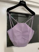 BRAND NEW DEL-CORE Dart Detail Strap Top - LILAC - SIZE 40. RRP £595. Sweeten your style with the