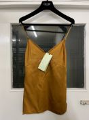 BRAND NEW DEL-CORE Strap Top - BRONZE - SIZE 46. RRP £400. Del-Core Strap Top in Bronze is a