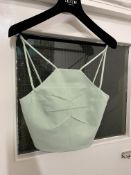 BRAND NEW DEL-CORE Dart Detail Strap Top - MINT - SIZE 42. RRP £765. Refresh your wardrobe with