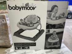PALLET TO CONTAIN 13 X BRAND NEW Babymoov 2-in-1 Baby Walker, Zinc RRP £145 EACH. Colour:Zinc