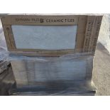 PALLET TO CONTAIN 40 X NEW PACKS OF JOHNSON TILES CERAMIC600x300MM MARCO PUTTY DIMENSION DÉCOR TILES