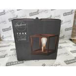 PALLET TO CONTAIN 40 X BRAND NEW York Square Matt Bronze effect Table lamp RRP £30 EACH, This York