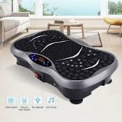 BLUEFIN VIBRATION PLATFORM MASSAGER FULL BODY WORKOUT SLIMMING VIBRATING, RRP £289. The compact