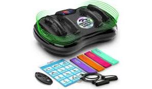 Bluefin Fitness Ultra Slim Plus Vibration Plate - Black RRP £169. Elevate your fitness with the