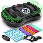 Bluefin Fitness Ultra Slim Plus Vibration Plate - Black RRP £169. Elevate your fitness with the