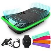 Bluefin 4D Triple Motor Vibration Plate Machine | Magnetic Therapy | Bluetooth | Multiple Workout