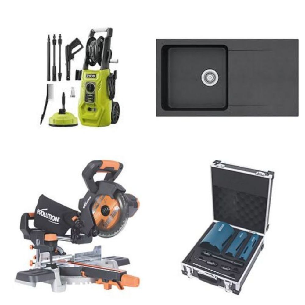 Makita Power Tools, Chainsaws, Circ Saws, Pressure Washers, Hammer Drills, Storage Cabinets, Office Chairs From Dewalt, Ryobi and more