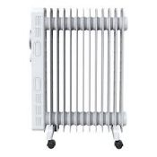 GoodHome Tekapo 2500W White Oil-filled radiator. - SR2.1.3.