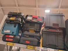 10 x Empty Tool Box Cases, from Makita, Dewalt, Milwaukee. - SR1.4.1.