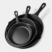 Boxed Cast Iron Cookware Set - 3 pans-SR3(3.1)
