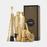 Boxed Parisian Gold Cocktail Shaker Set – 6 Piece-SR5(4.2)