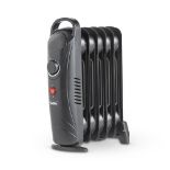 Boxed 6 Fin Oil Filled Radiator 800W - Black-SR3(2.3)