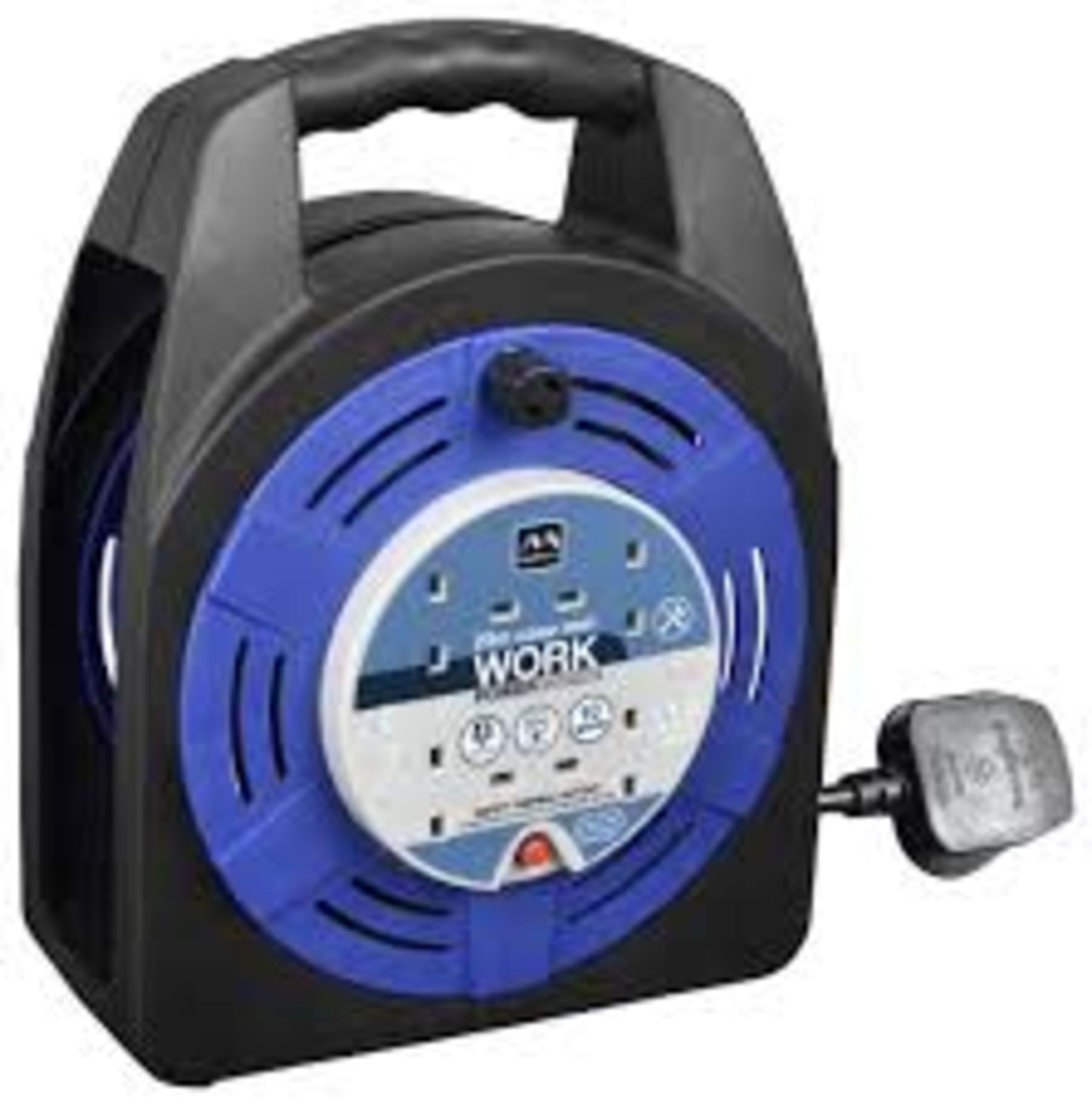 Masterplug 4 Socket 20m 10A Cable Reel. - SR1.3.2.