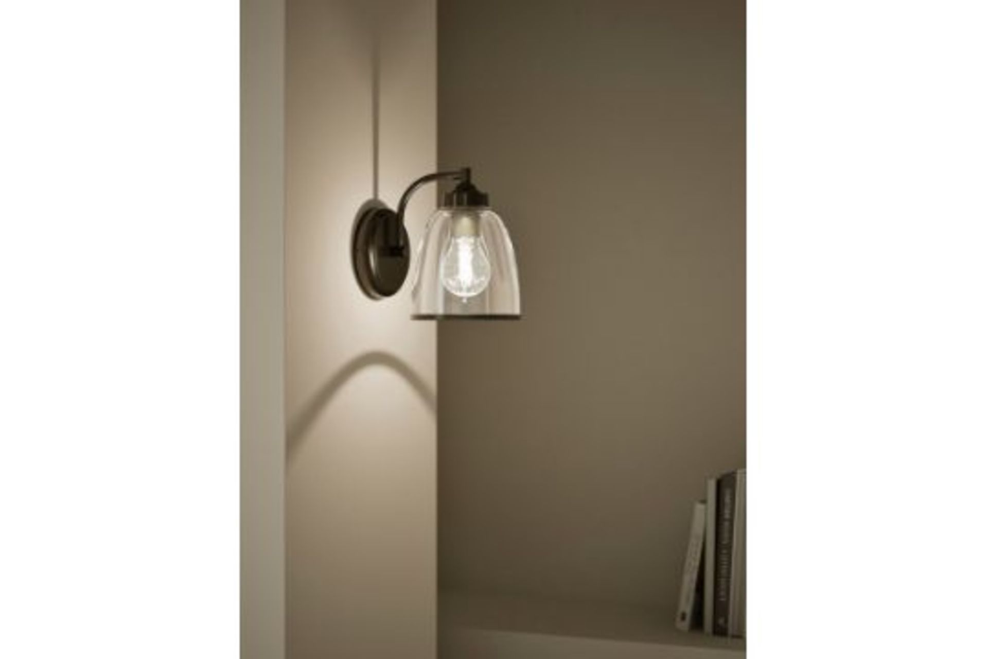Marks & Spencers Core Glass Wall Light.-SR4F. RRP £89.00. Complete your interior in contemporary