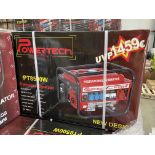 5 x BRAND NEW PT8500W POWERTECH GASOLINE GENERATOR 605 X 430 X 440MM RRP £1459 (LOC: 20.8-AA502)