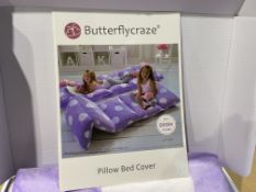 24 X BRAND NEW BUTTERFLYCRAZE PREMIUM PILLOW BED COVERS RRP £33 EACH (DESIGNS MAY VARY) (LOC: 25.3-