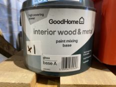 BRAND NEW 2.5L INTERIOR WOOD AND METAL PAINT MIXING BASE, BASE A (LOC: R34.5-B909)