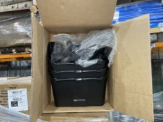 11 X BRAND NEW BLACK PIVOTING UPRIGHT 2 PIECE LOBBY DUST PAN SETS (LOC: 22.19-AA202)