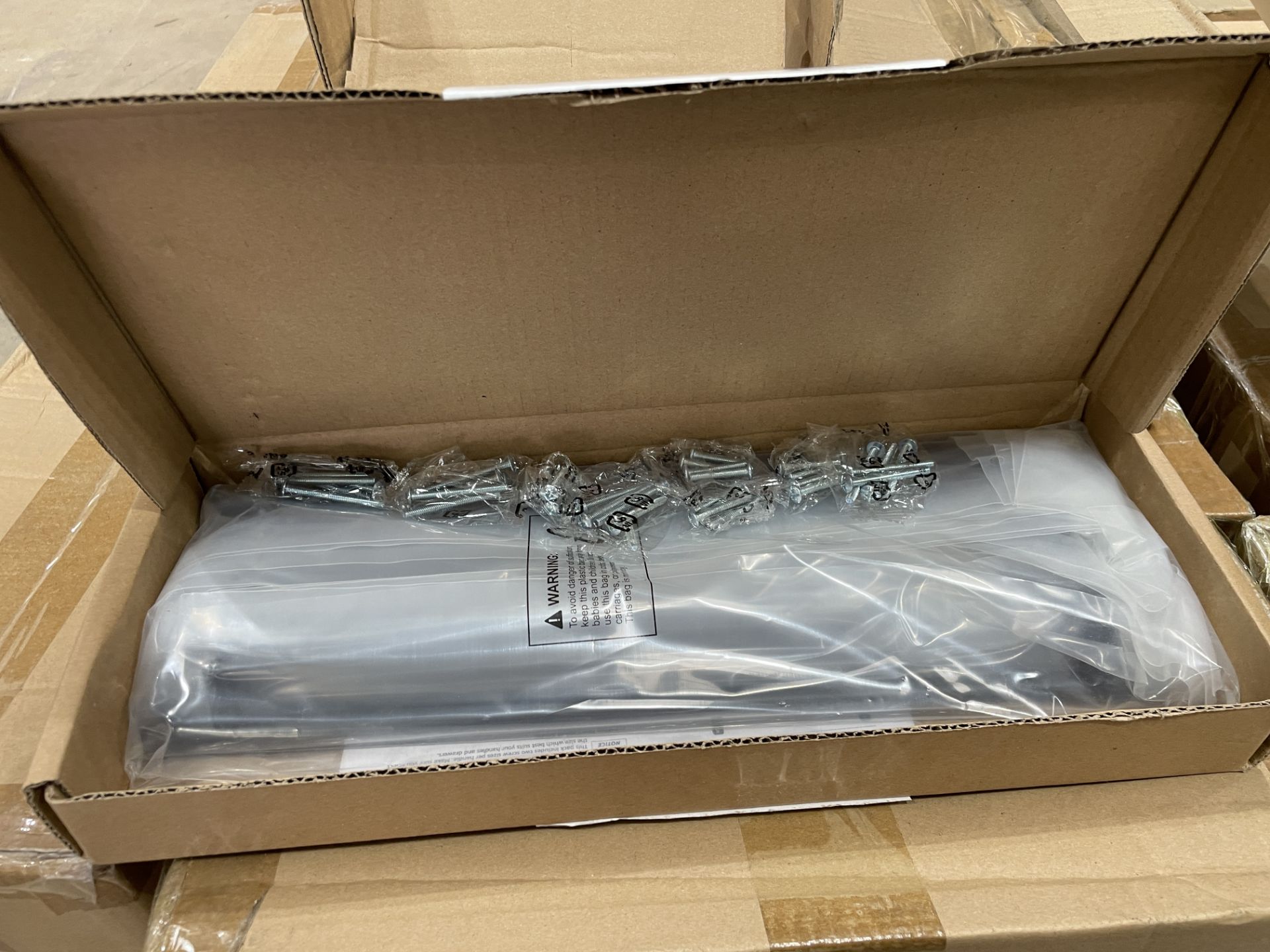 15 X BRAND NEW PACKS OF 10 EURO BAR CABINET HANDLES FLAT BLACK 15 INCH (LOC: 20.6-AA523)