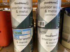 16 X BRAND NEW 1L INTERIOR WOOD AND METAL PAINT MIXING BASE, BASE B (LOC: R34.3-B840)