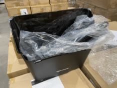 11 X BRAND NEW BLACK PIVOTING UPRIGHT 2 PIECE LOBBY DUST PAN SETS (LOC: 22.13-AA212)