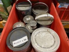 10 PC MIXED LOT INCLUDING DECKING OIL, WOOD AND METAL PAINT, COLOUR TESTERS, COLOURS AND SIZES MAY