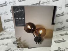 10 X BRAND NEW Harbour Studio Kachia Wired Wall light RRP £44 EACH. The Kachia 2 light wall light is