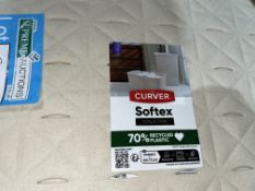 3 X CURVER SOFTEX 56L WASHING BASKET HAMPER WITH LID, CHALK WHITE (LOC: R9.3-B1076)