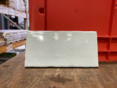 560 X BRAND NEW VERNISSE 7.5X15 GLAZED CERAMIC WALL TILES, LIGHT BLUE (LOC: R34.2-B812)