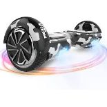 2 X GEEK ME/MEGA MOTIONS POWERFUL HOVERBOARDS (DESIGNS MAY VARY) (LOC: 47.17-AA1907)