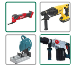Dewalt Power Tools, Pole Saws, Mitre Saws, Circular Saws, Generators, Combi Drill Packs, Pipe Cutters etc. From Makita, Milwaukee and more